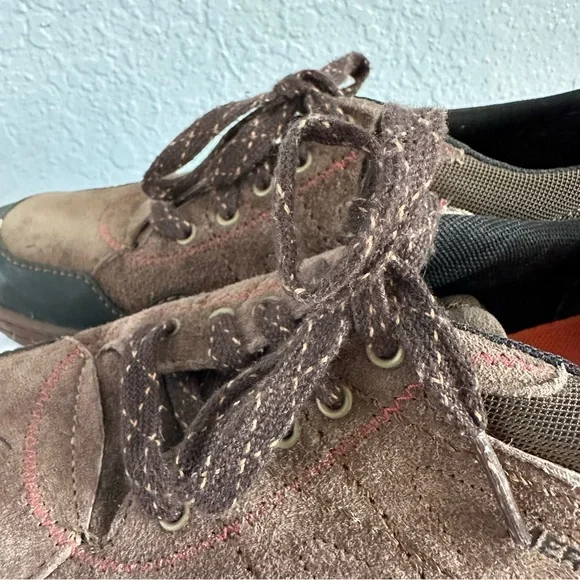 Merrell Espresso Suede Trail Shoes Women’s 8 Brown Lace-Up Hiking Sneakers - Picture 7 of 13